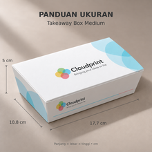 Muat gambar ke penampil Galeri, Cetak Takeaway Box Medium Custom