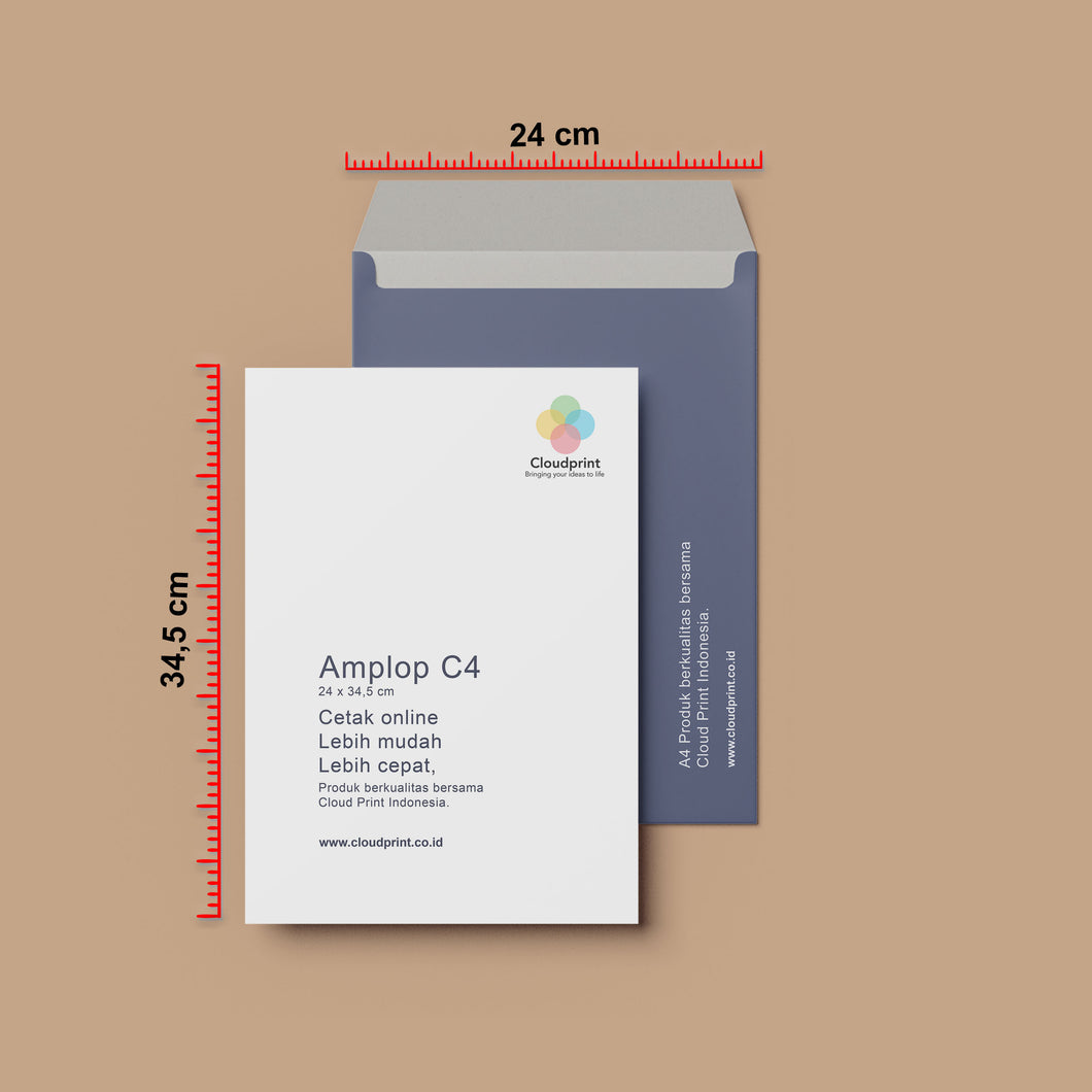 Amplop C4 - 22 X 34,5 CM (muat A4) - Cloudprint.co.id