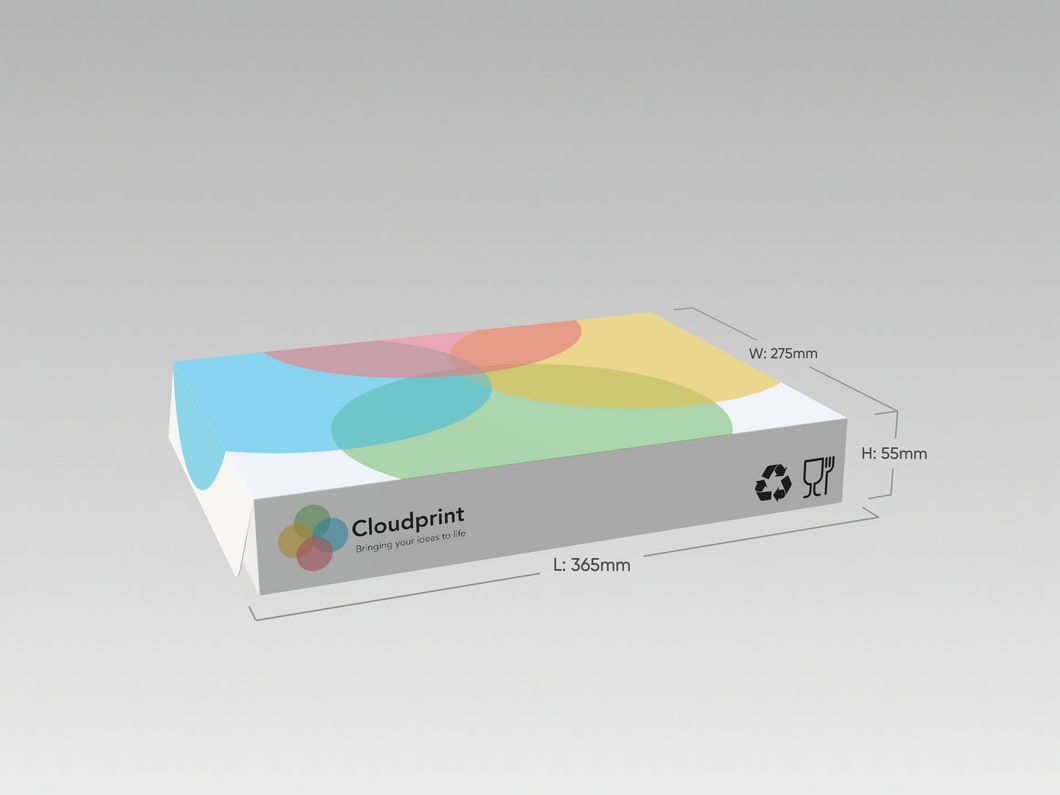 Bread Box / Donut Box (1 Lusin) - (36,5 x 27,5 x 5,5 cm) - Cloudprint Indonesia
