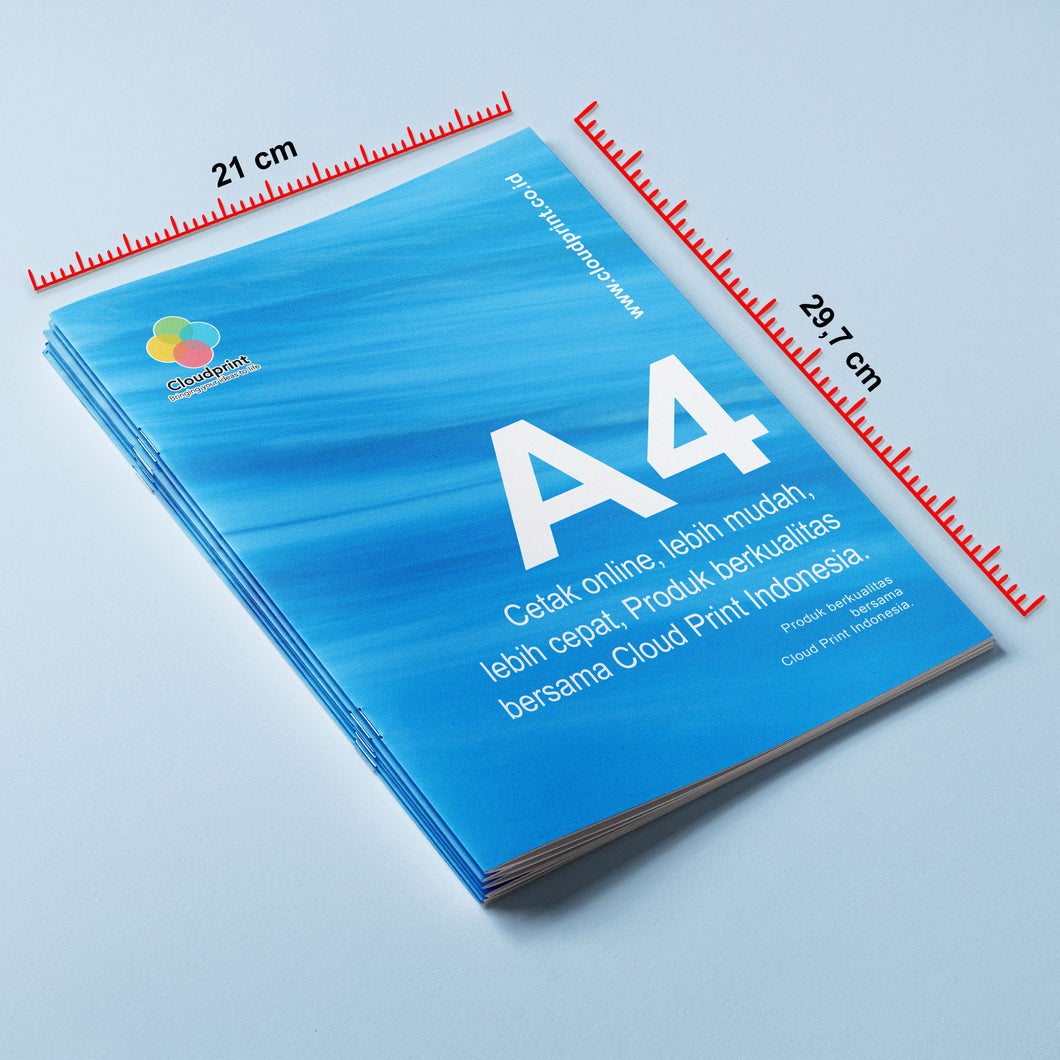 Buku Jahit Kawat - Ukuran A4 (21 x 29,7 cm) - Cloudprint.co.id