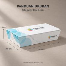 Muat gambar ke penampil Galeri, Cetak Takeaway Box Besar Custom
