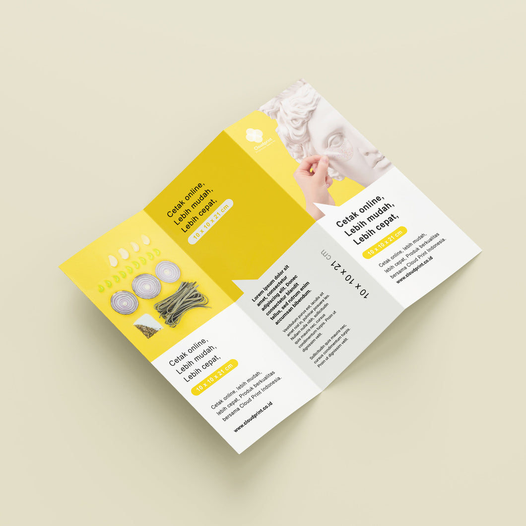Flyer - A4 Z fold (Lipat 3 panel) - Cloudprint.co.id