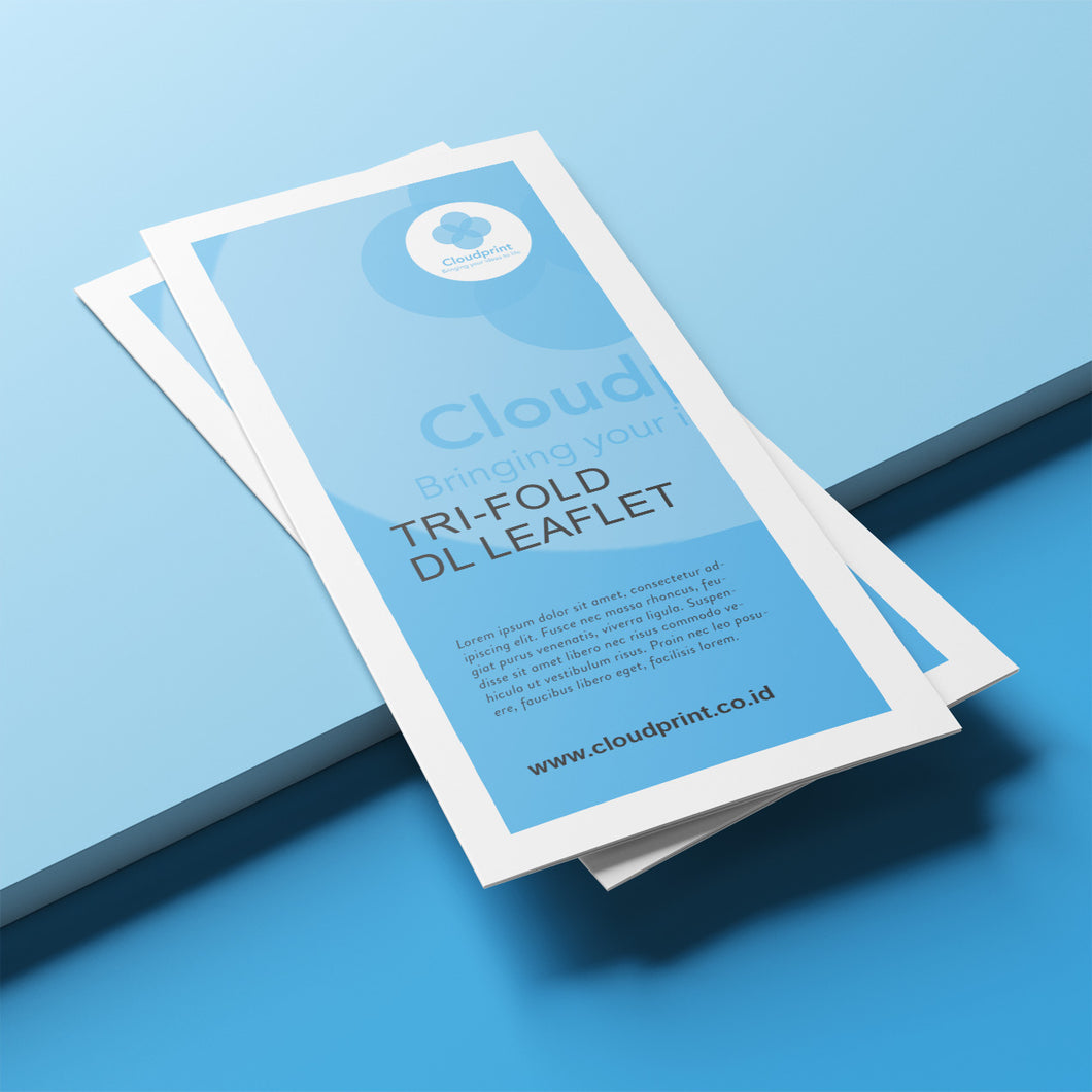 Flyer A4 Gatefold (Lipat 3 panel) - Cloudprint.co.id