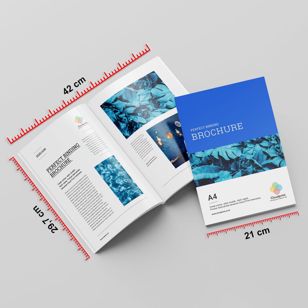Buku Perfect Binding - Ukuran A4 (21 x 29,7 cm) - Cloudprint.co.id