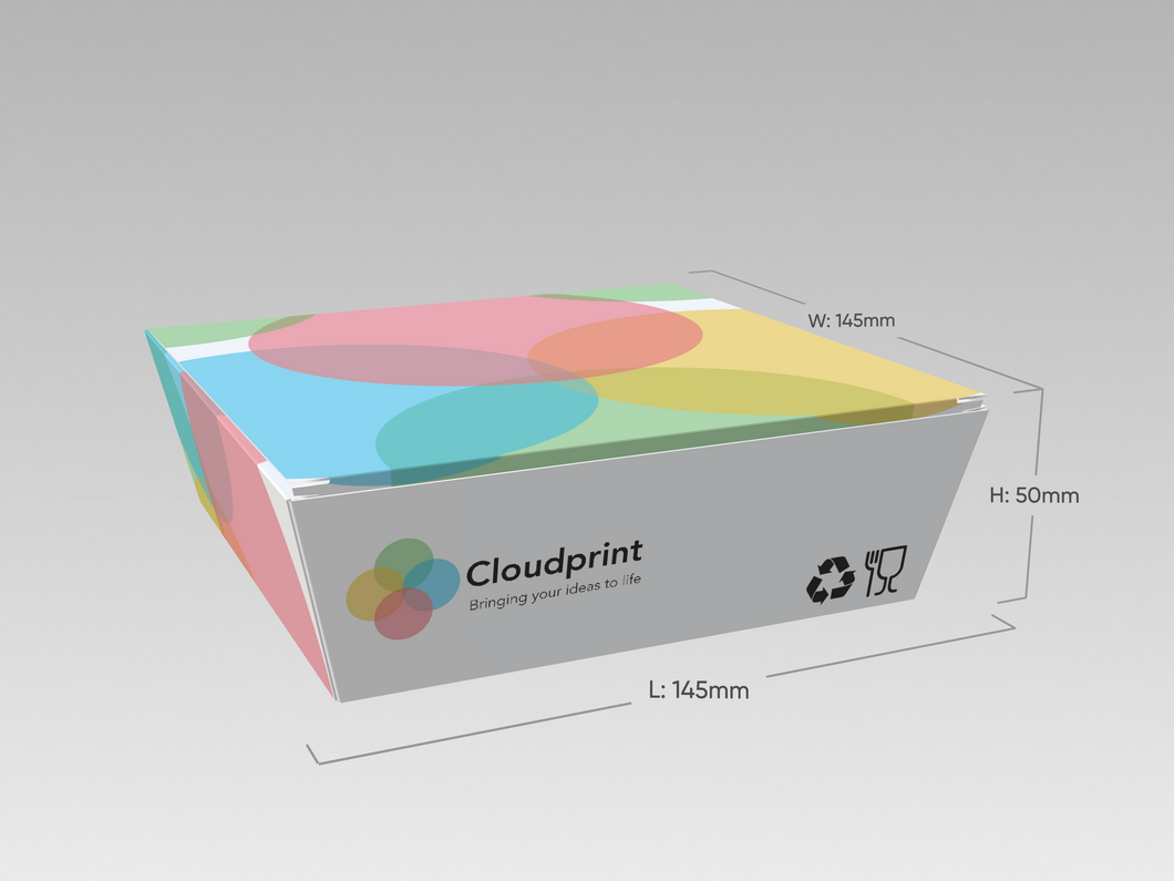 Takeaway Box Small (14,5 x 14,5 x 5) - Cloudprint.co.id